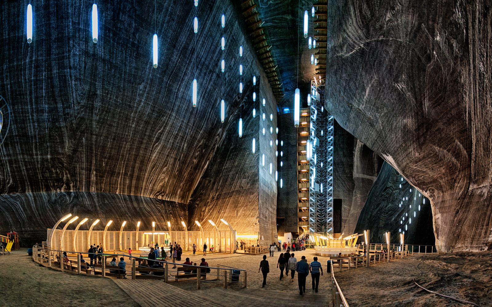 Salina Turda is a beautiful salt mine: Romania